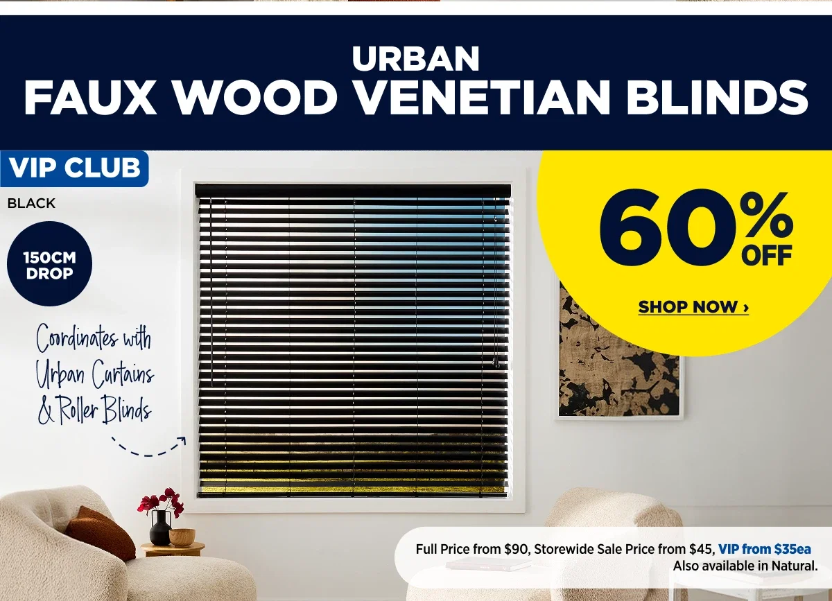Urban Faux wood Venetian blinds