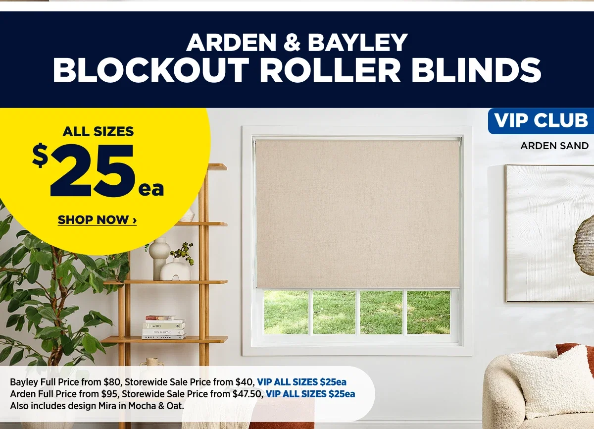 Arden & Bayley Blockout Roller Blinds