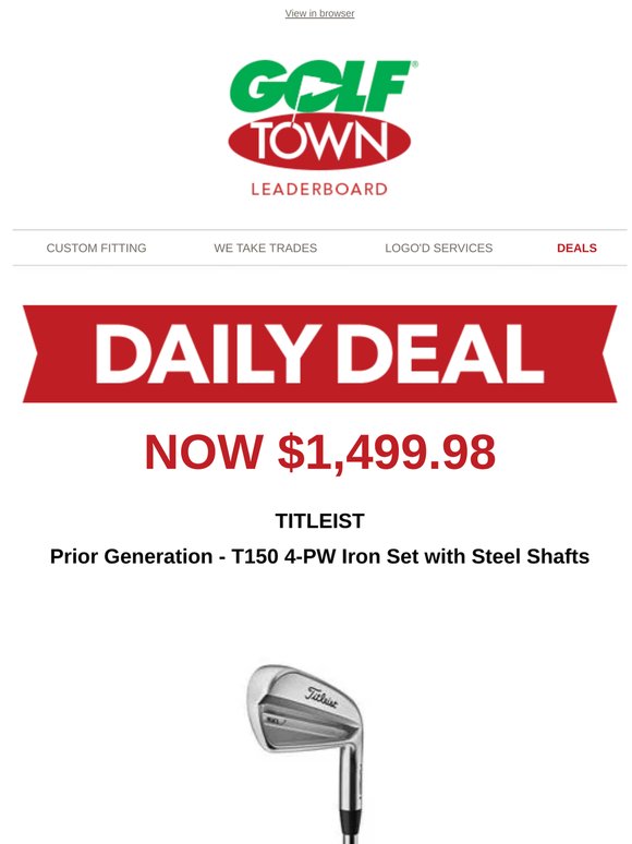 Today's Daily Deal from Golf Town!