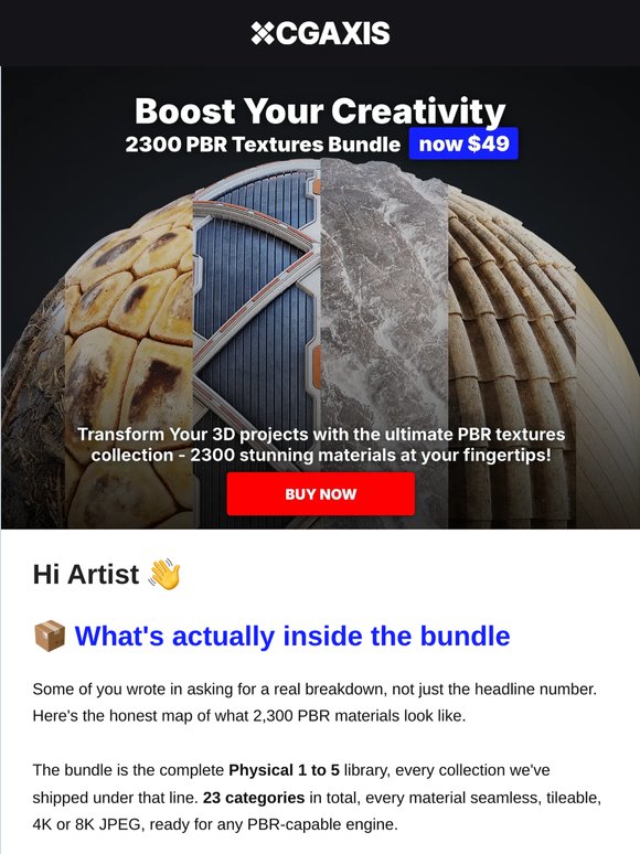 📦 Artist, here's what's actually inside the 2300 PBR Bundle