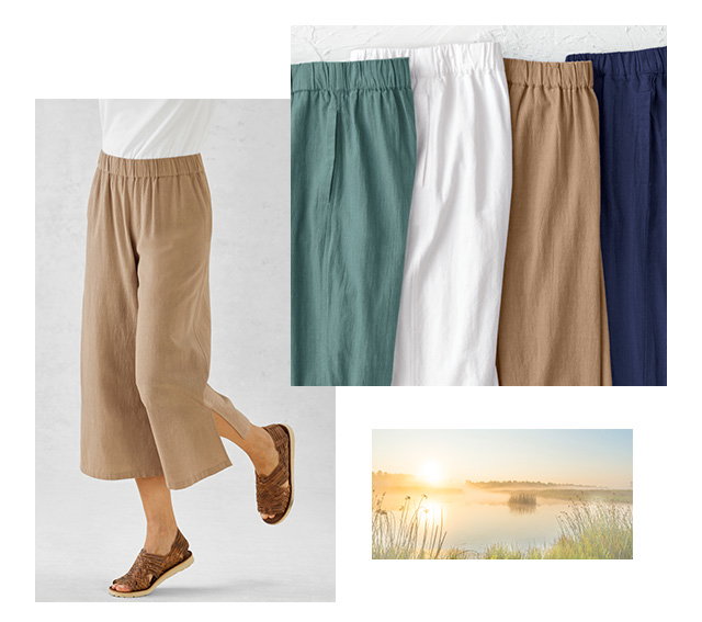 Light As Air Gauze Pull-On Crops