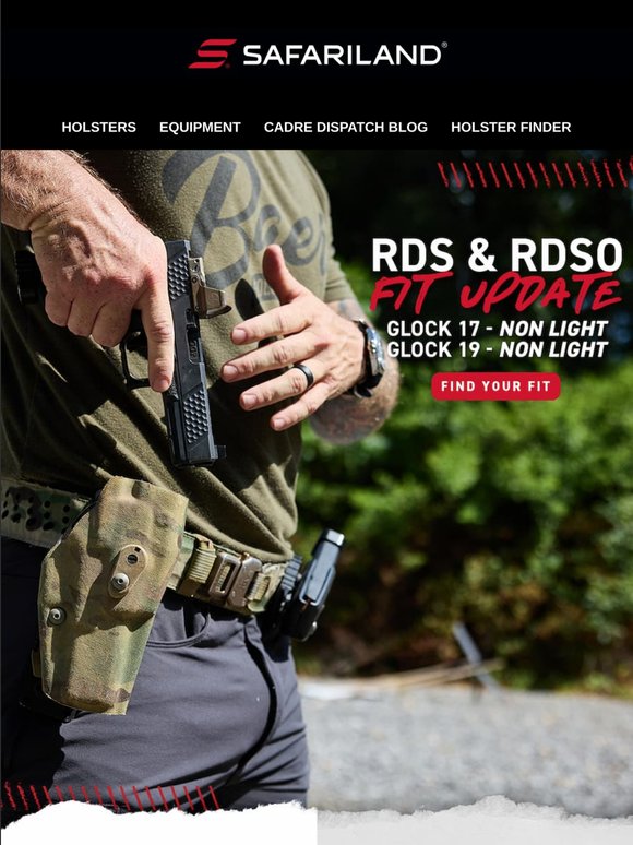 Glock 17/19 Non-Light RDS & RDSO Fits!