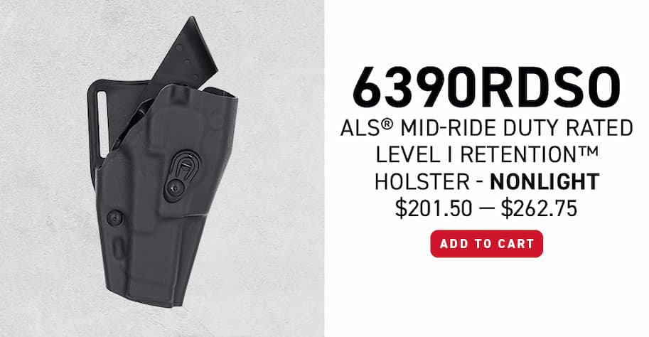 6390RDSO - ALS® MID-RIDE DUTY RATED LEVEL I RETENTION™ HOLSTER
