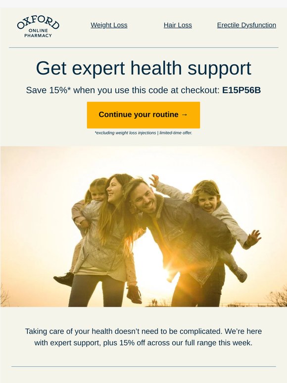 Get expert health support