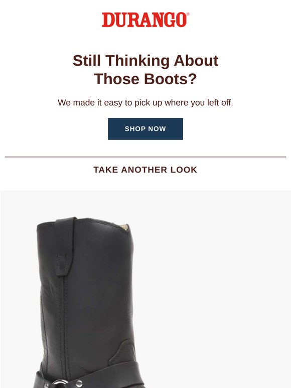 Still Thinking About Those Boots?