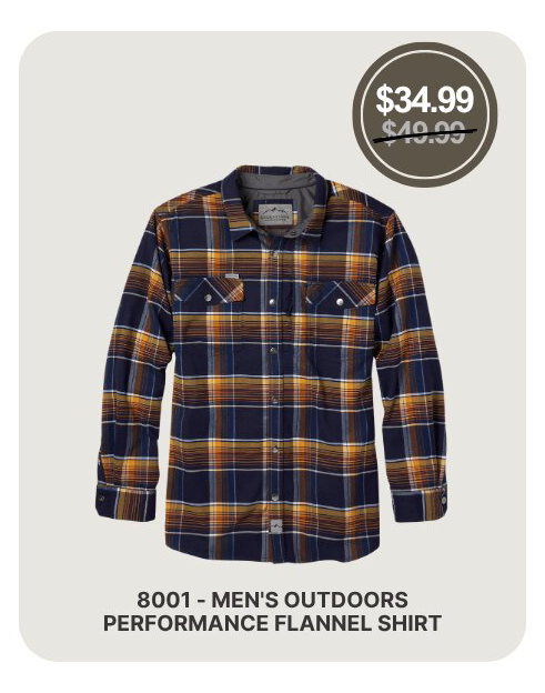 Men's Outdoors Performance Flannel Shirt
