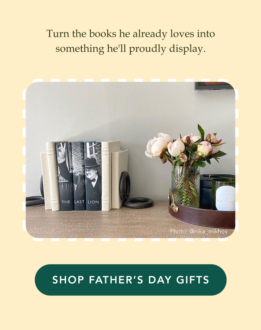 Turn the books he already loves into something he'll proudly display. SHOP FATHER'S DAY GIFTS! (Photo by @nika_mikhov).