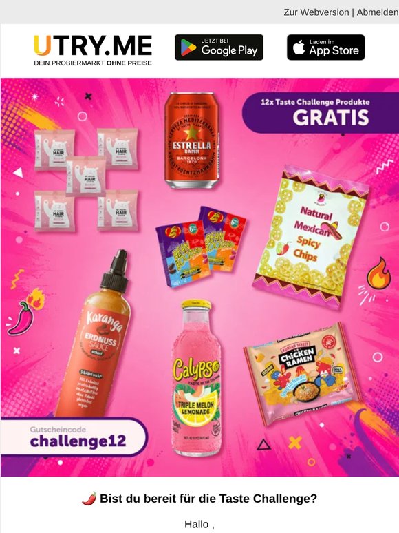 Deine Taste Challenge Box wartet auf dich! 🔥