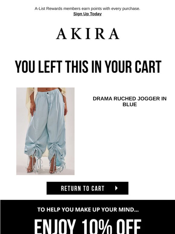 We saved your cart