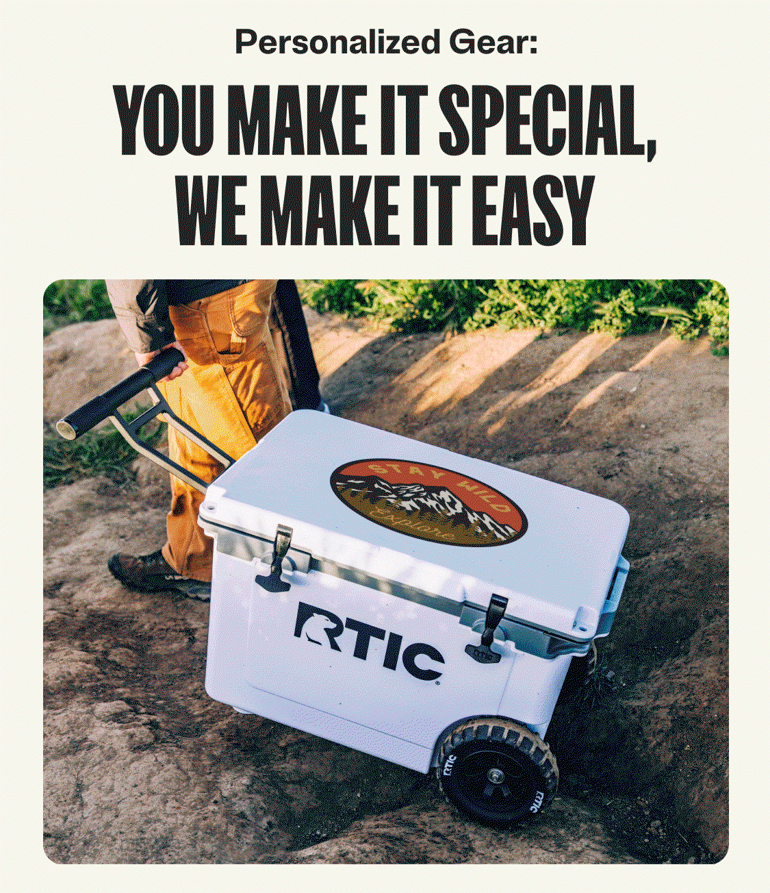 Personalized gear: you make it special, we make it easy