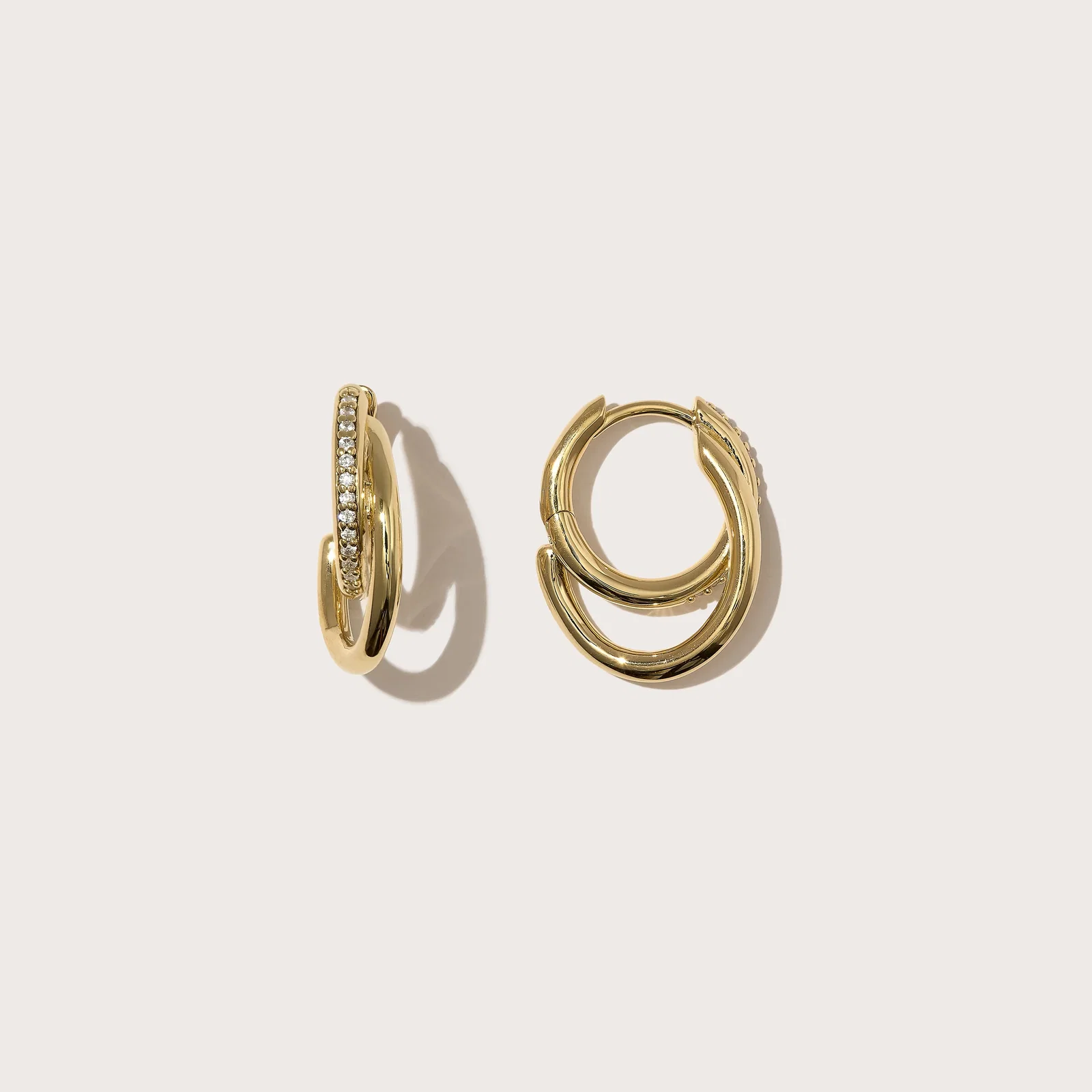 Image of Small Pavé Spiralis Hoops