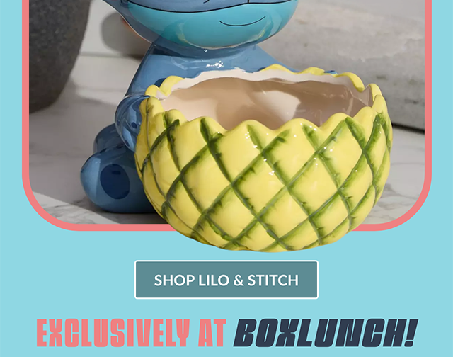 Mischief Mode Activated! Exclusively at BoxLunch. Shop Lilo and Stitch