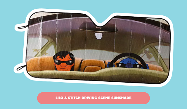 Lilo and Stitch Driving Scene Sunshade