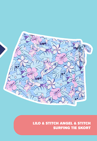 Lilo and Stitch Angel and Stitch Surfing Tie Skort