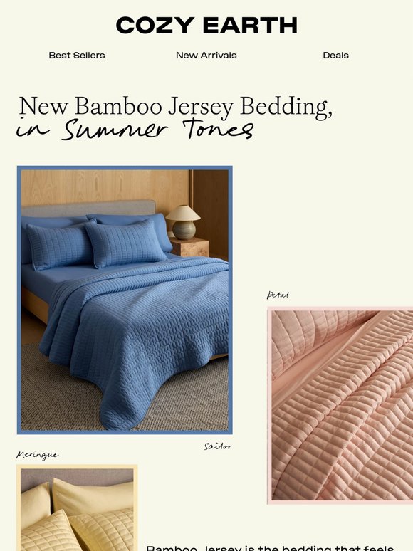 Just Launched: New Bamboo Jersey Colors 💗