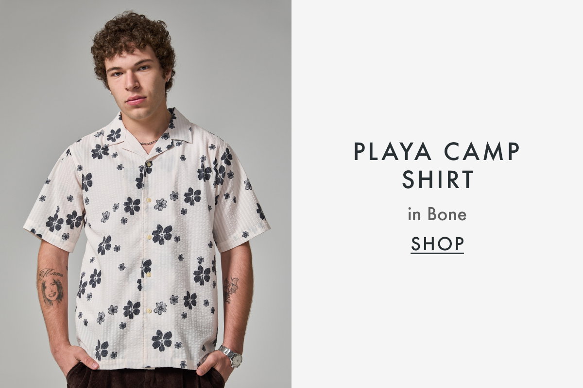 Playa Camp Shirt - Bone
