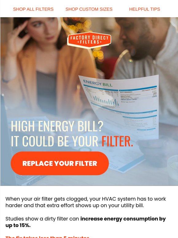 High Energy Bill? It Could Be Your Filter.