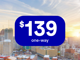 Fares from JFK to DTW