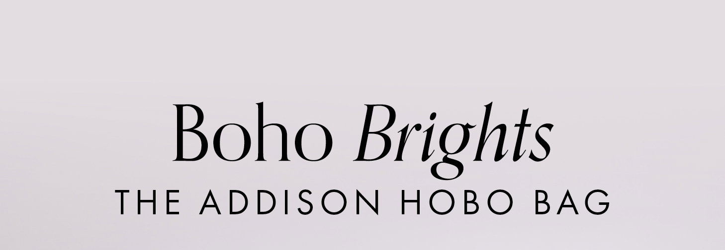 Boho Brights: The Addison Hobo Bag