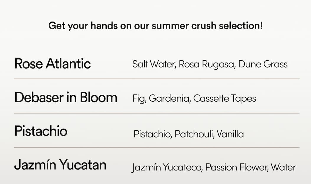Get your hands on our summer crush selection! Shop the custom sample set.