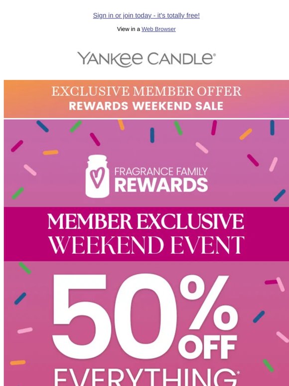 Rewards Members: Take 50% Off All Brands 🤯