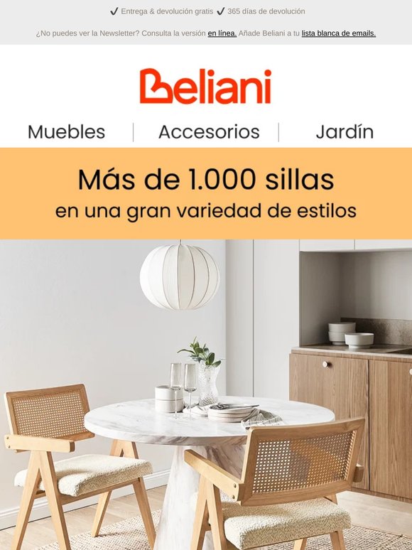 Encuentra la silla perfecta entre más de 1.000 opciones y diseños 🪑