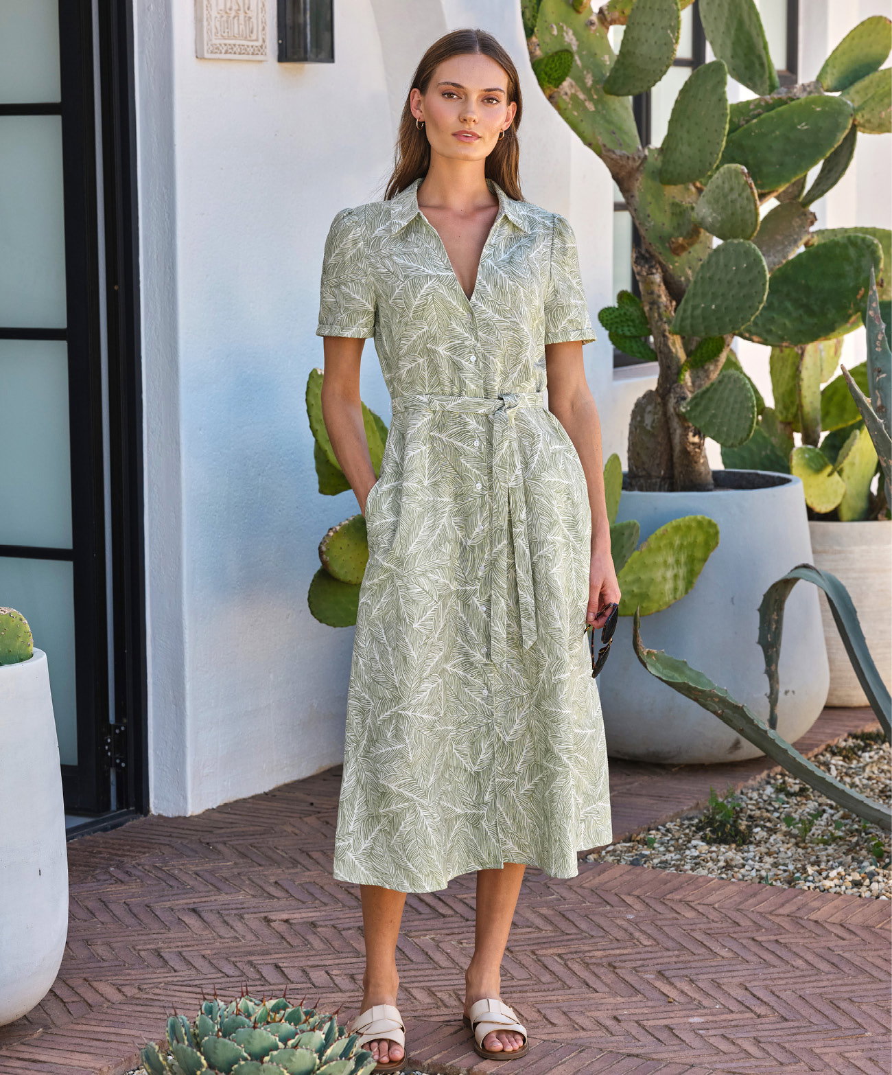 Pure Linen Shirt Dress