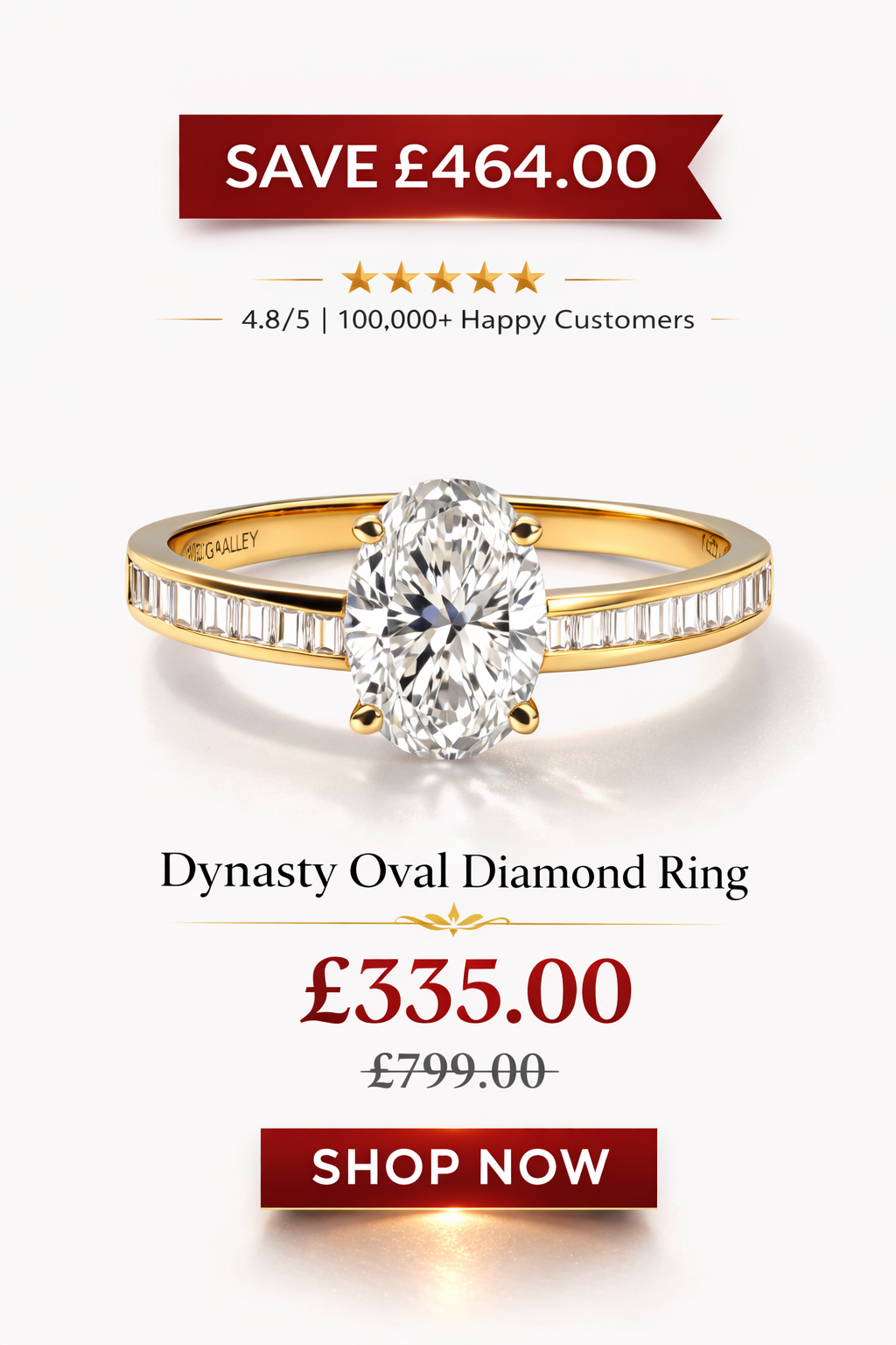  Dynasty Oval Diamond Ring