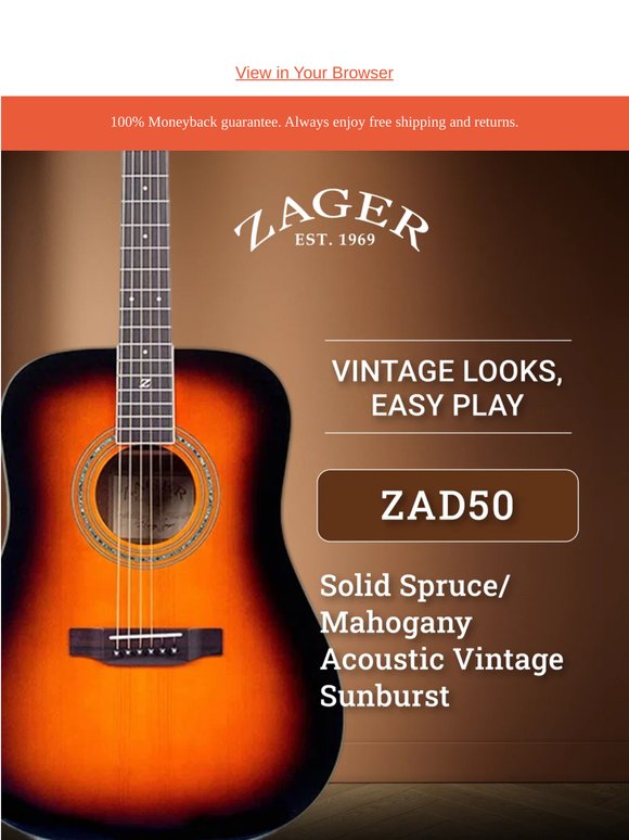 Deal of The Day! ZAD50 Sunburst Is Here