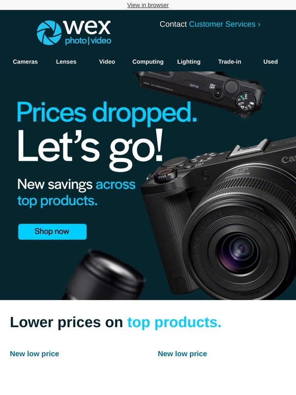 Big price drops just landed across top products 📸💰