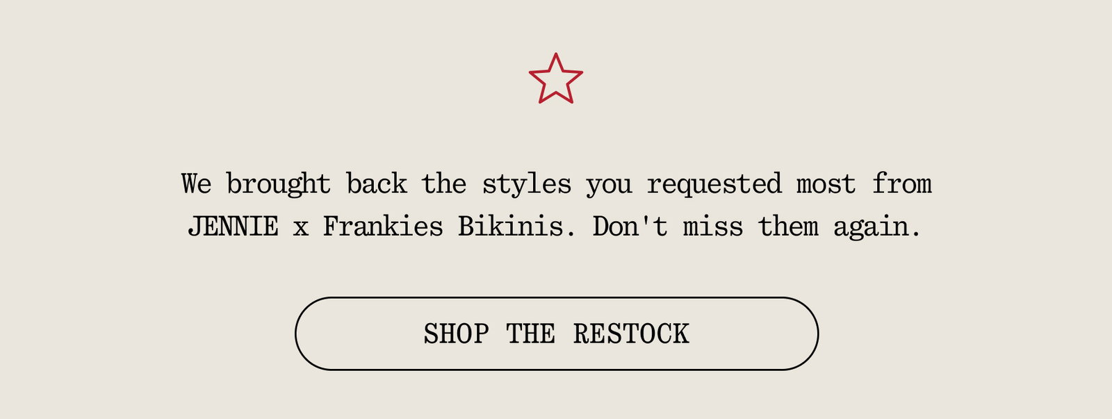 back in stock