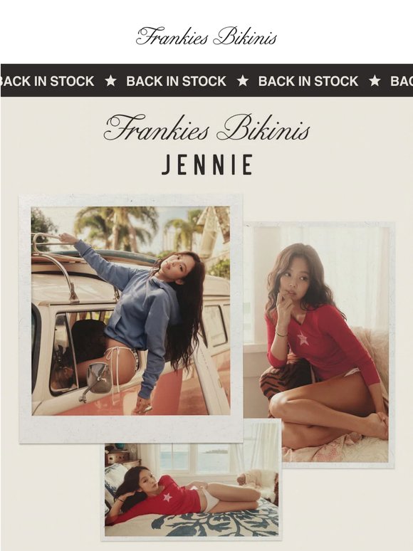 Back In: Favorites from JENNIE x Frankies Bikinis