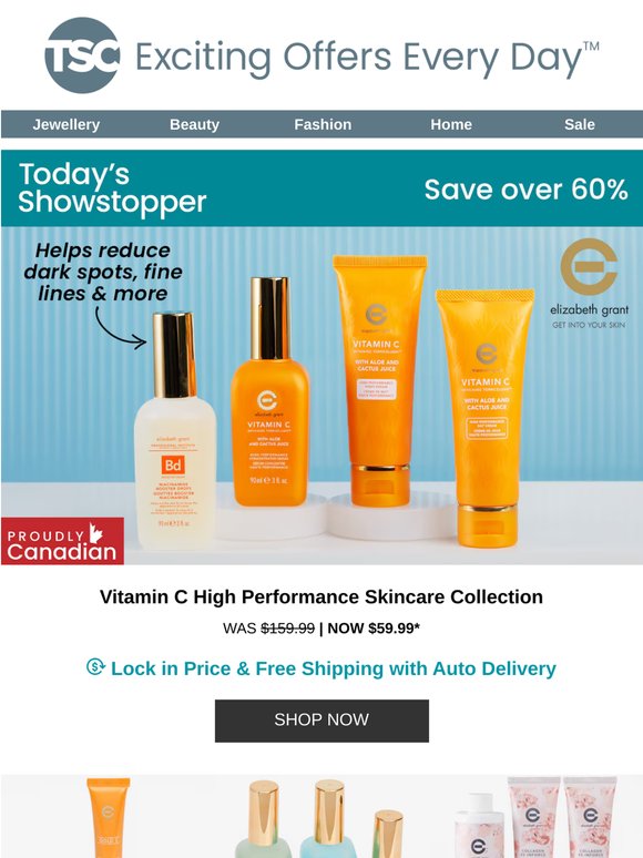 Elizabeth Grant Vitamin C High Performance Skincare Collection