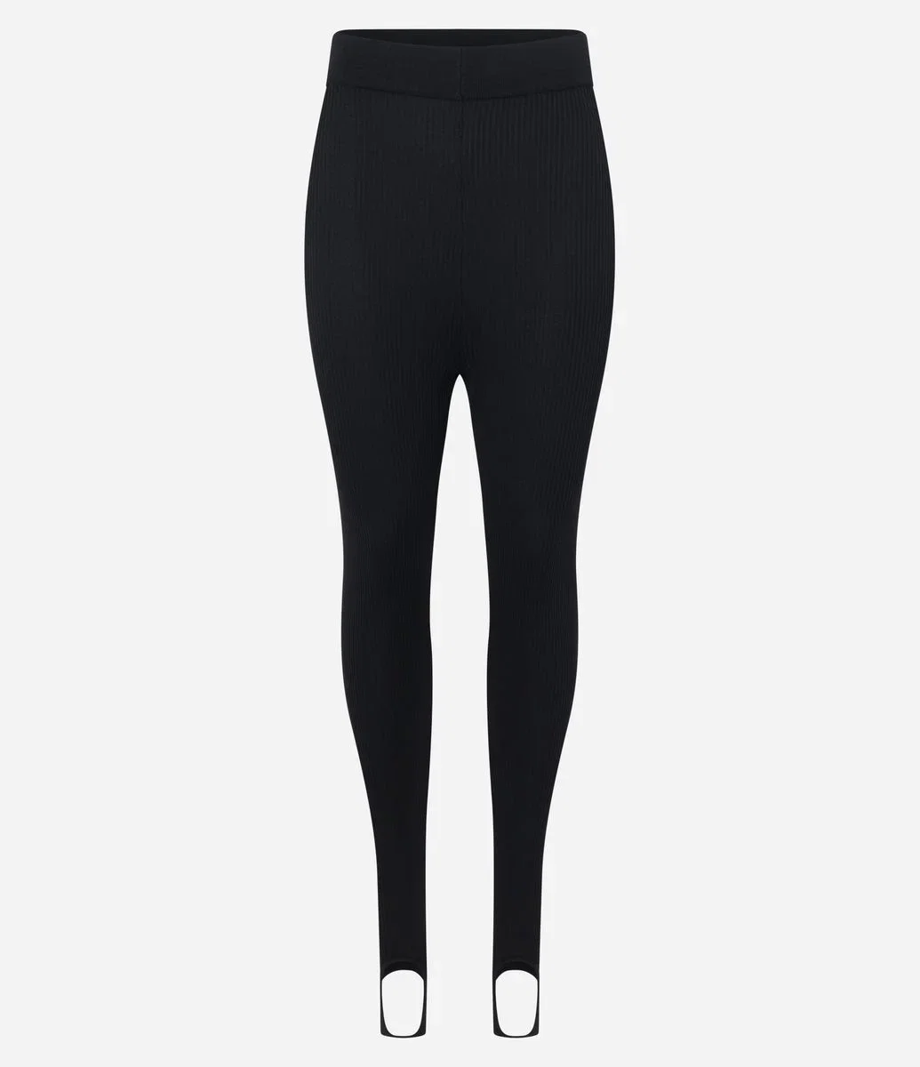 Calça Legging em Tricô com Pezinho