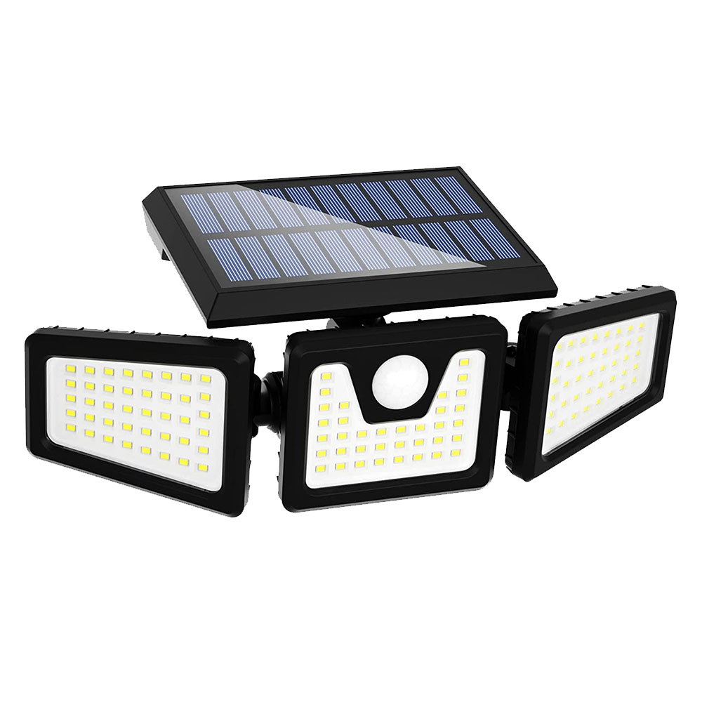 Kingavon 3 Head Adjustable PIR Motion Sensor Solar Security Light - 3 Modes - £24.99 delivered