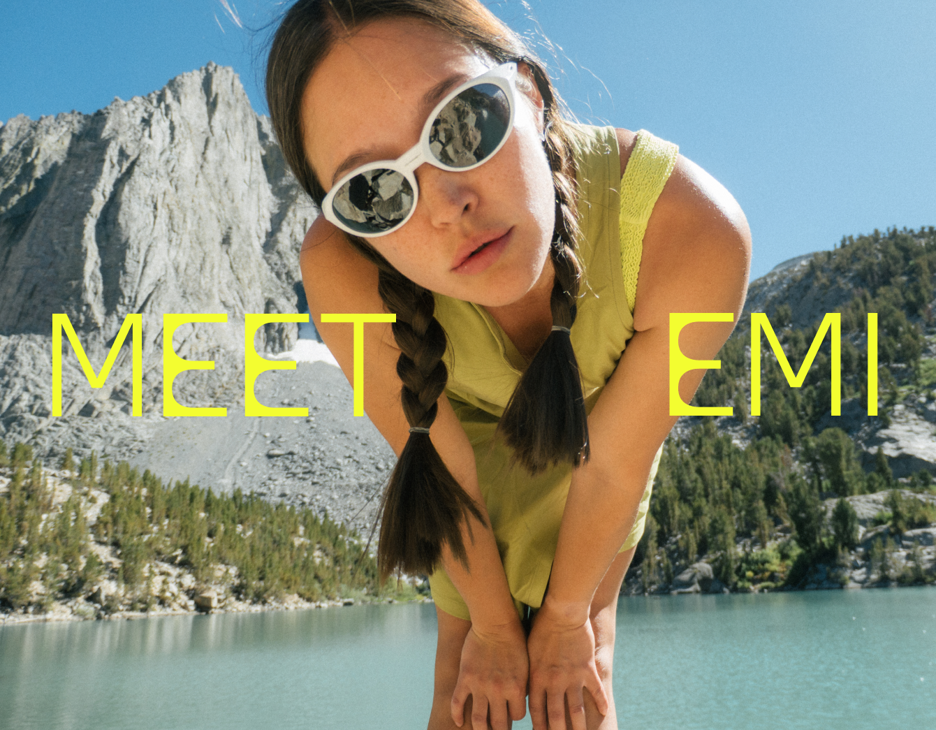 MEET EMI / Emi Matsushima staring into the camera.