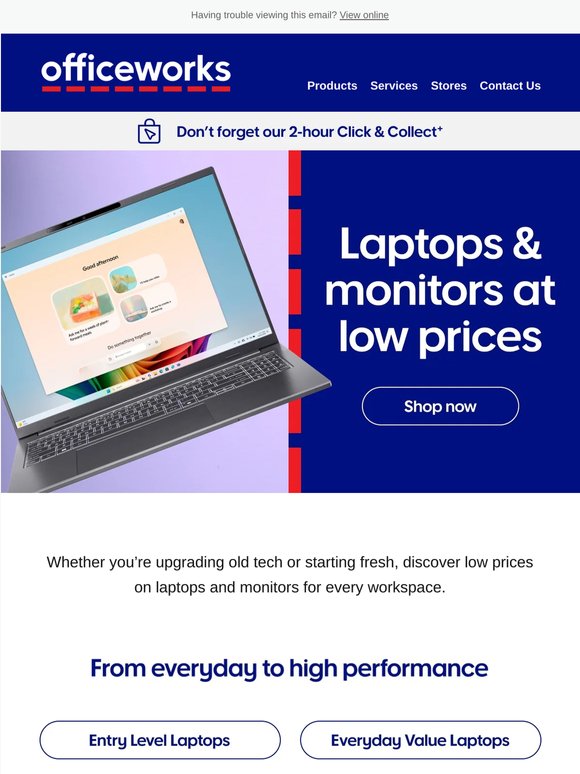 Laptops from $397 | Monitors from $128