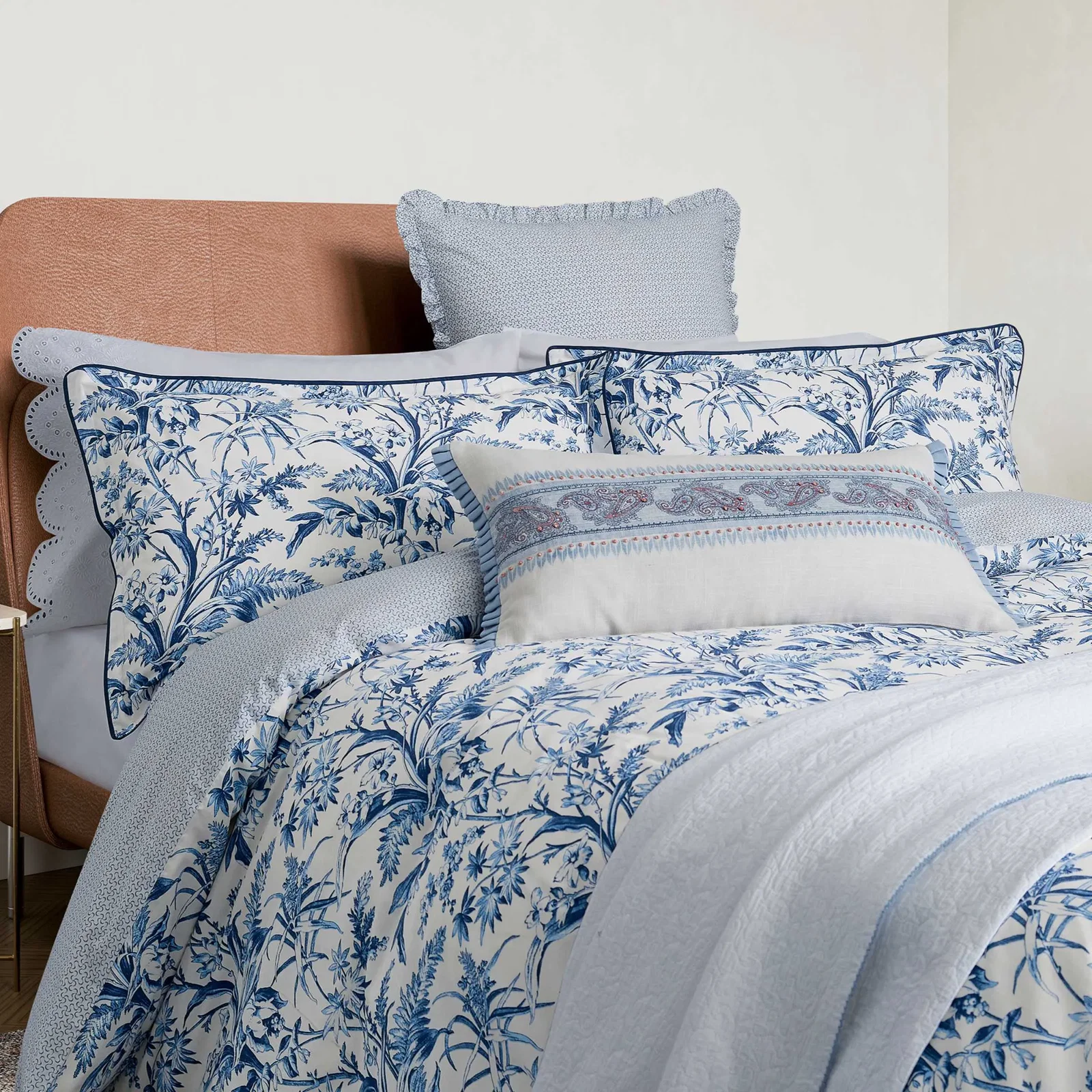 Image of Este Duvet Cover SET, Indigo