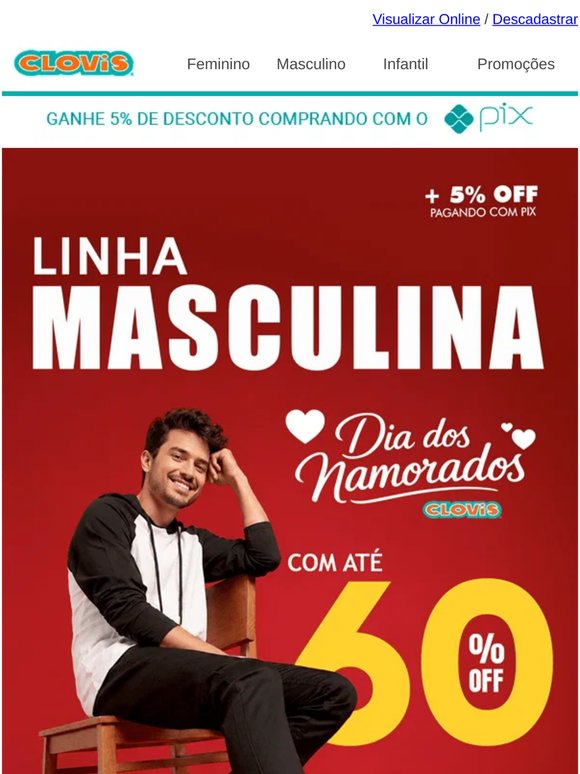 Surpreenda seu namorado com calçados cheios de estilo neste Dia dos Namorados.