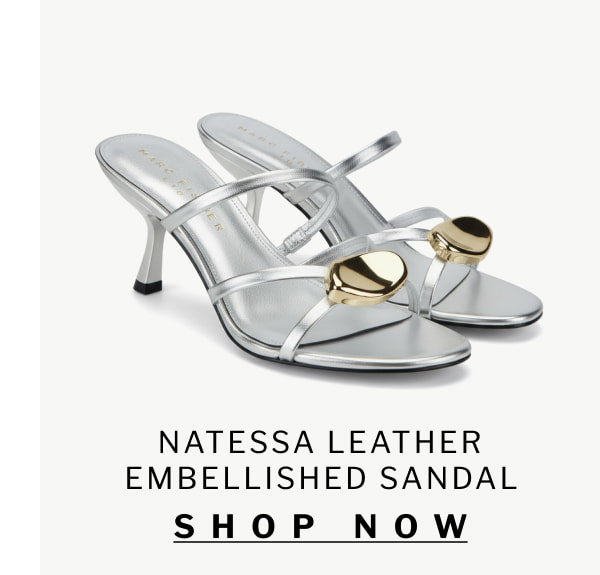 natessa leather embellished sandal SHOP NOW