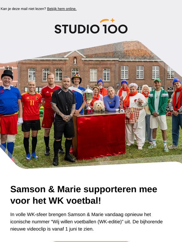 Samson & Marie supporteren mee tijdens het WK voetbal!