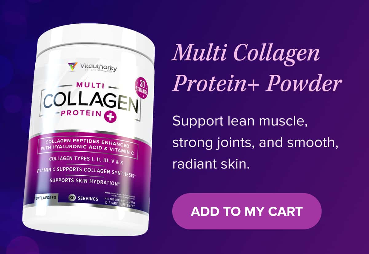 Multi Collagen Protein+ Powder  Support lean muscle, strong joints, and smooth, radiant skin. 