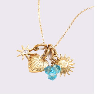 Personalised Stainless Steel Build Your Own Charm Necklace In Gold