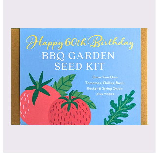 60th Birthday Grow Your Own BBQ Seed Kit For Men