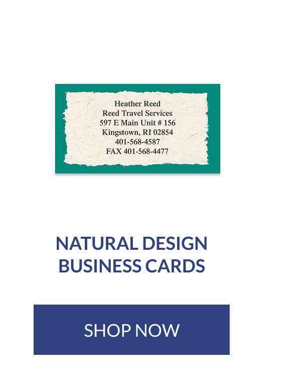 Natural Design Business Cards [Click here to Shop Now]