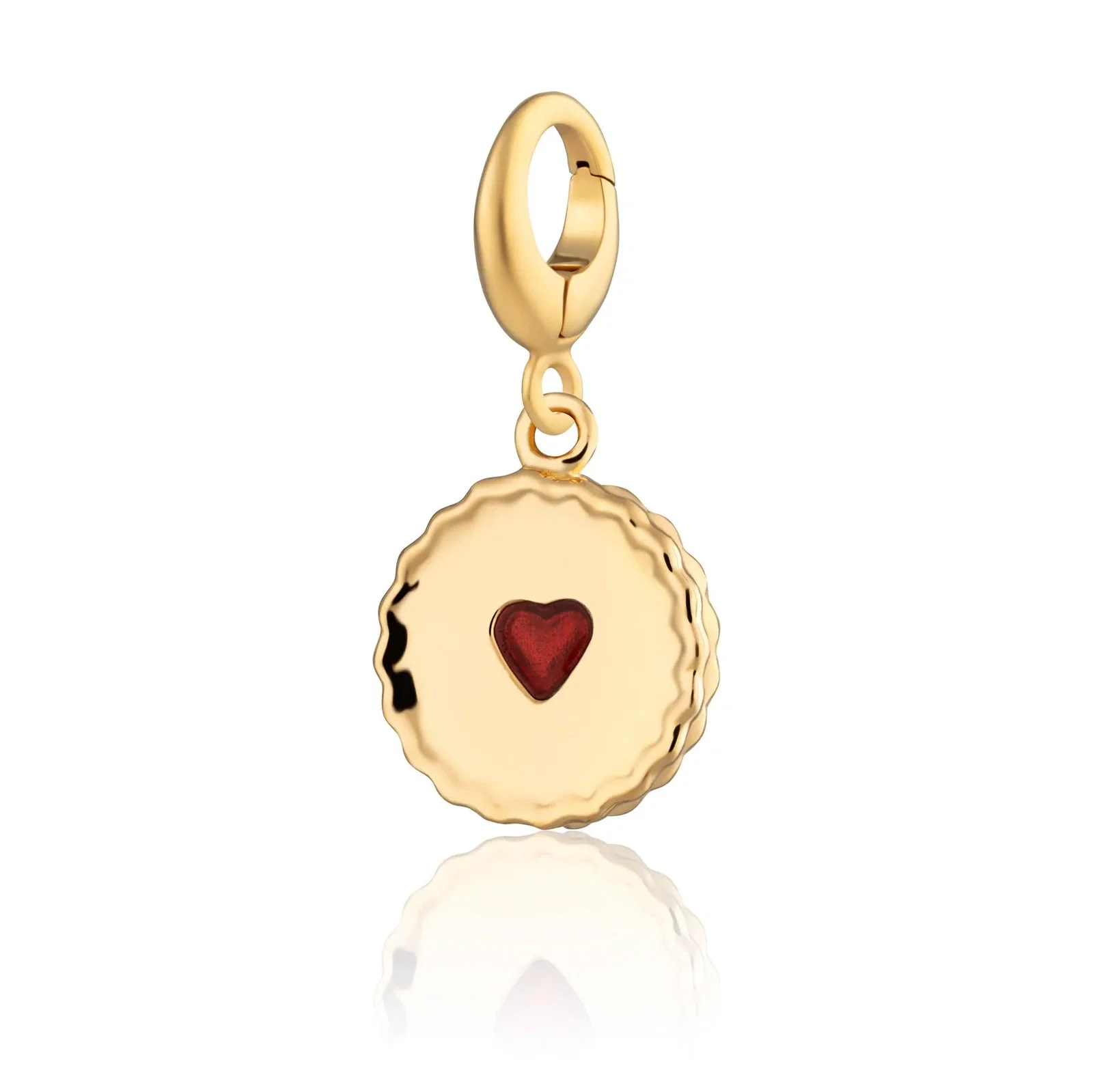 Image of Gold Plated Jammie Dodger Charm