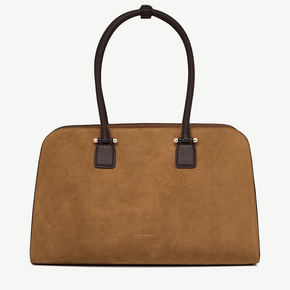 Image of Georgia Maxi - Toffee Suede/Espresso