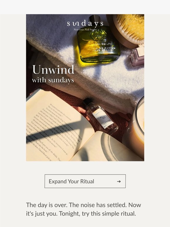 Unwind with sundays 😴💅