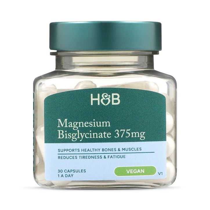 Holland and Barrett Bisglicinato de Magnesio 375mg 30 cápsulas