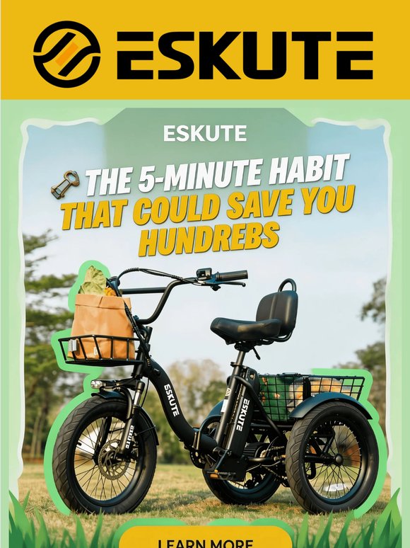 🛠️ The 5-Minute Habit Every Electric Trike Owner Should Know
